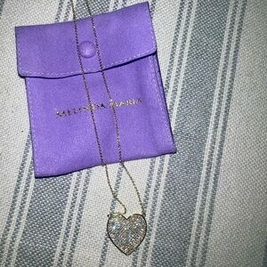 NWT Melinda Maria Heart Necklace